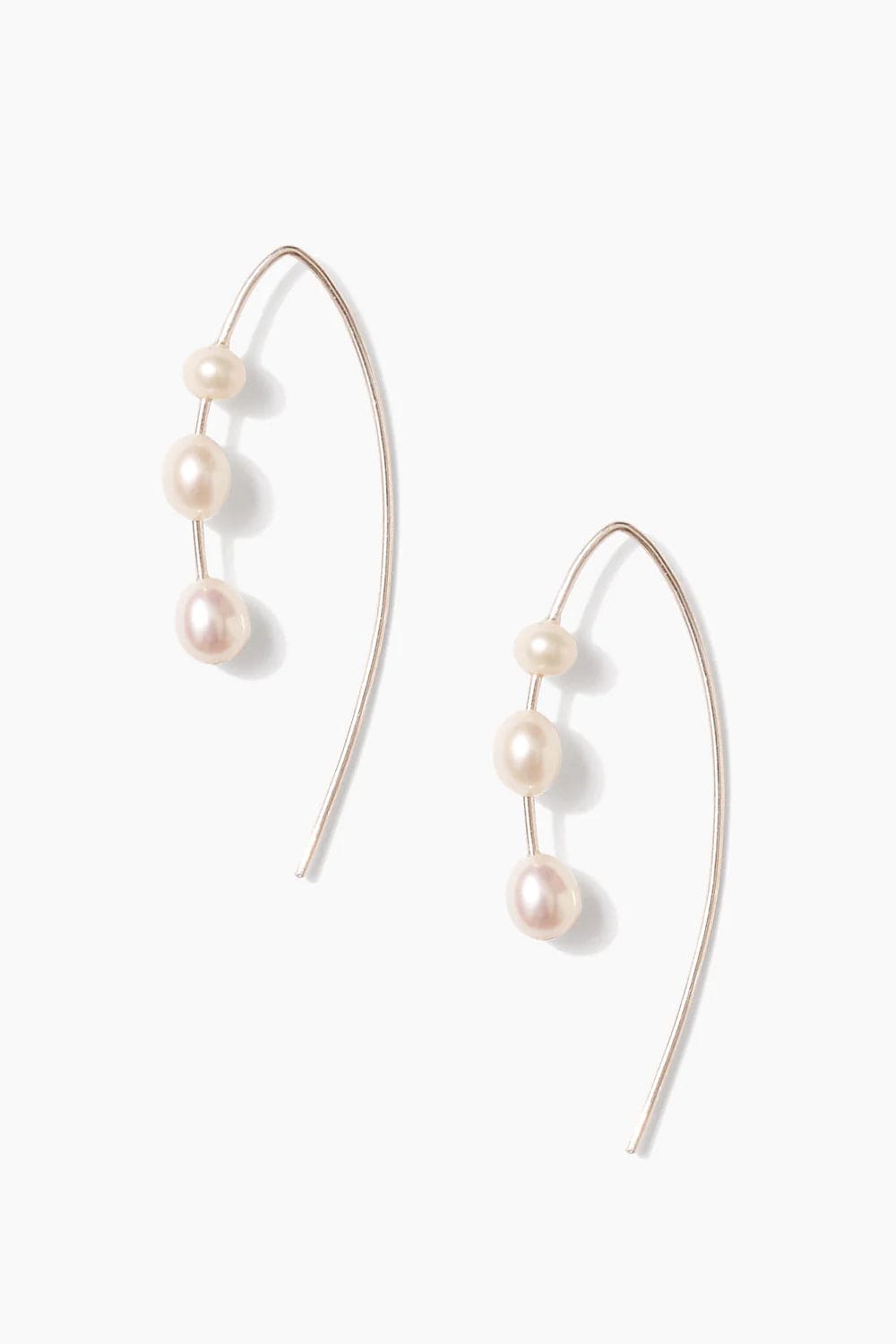 EAR Silver Hanalei Pearl Earrings