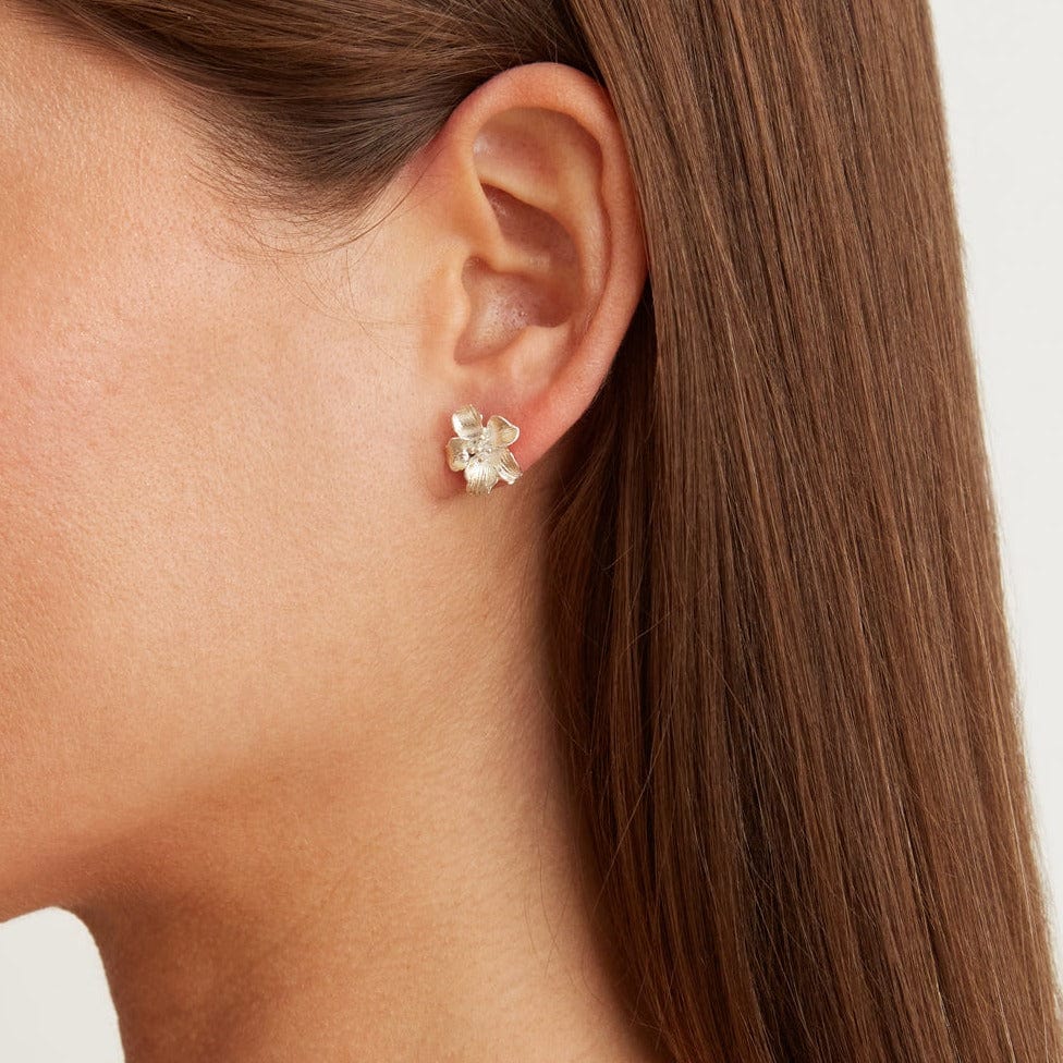 
                      
                        EAR Silver Hibiscus Stud Earrings
                      
                    