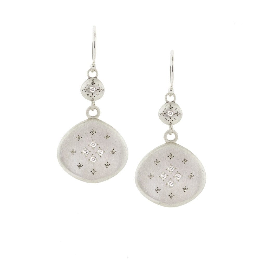 EAR Silver Lights Earrings with Charms in Diamond