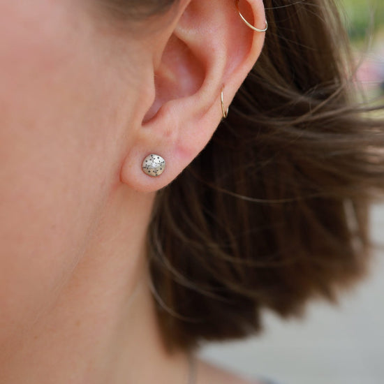 EAR Silver Lights Stud Earrings in Diamond