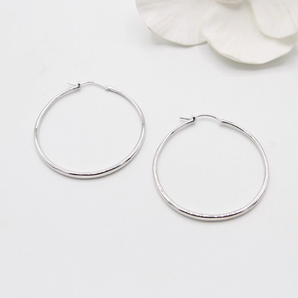 
                      
                        EAR Silver Luxe Hoop Earrings
                      
                    