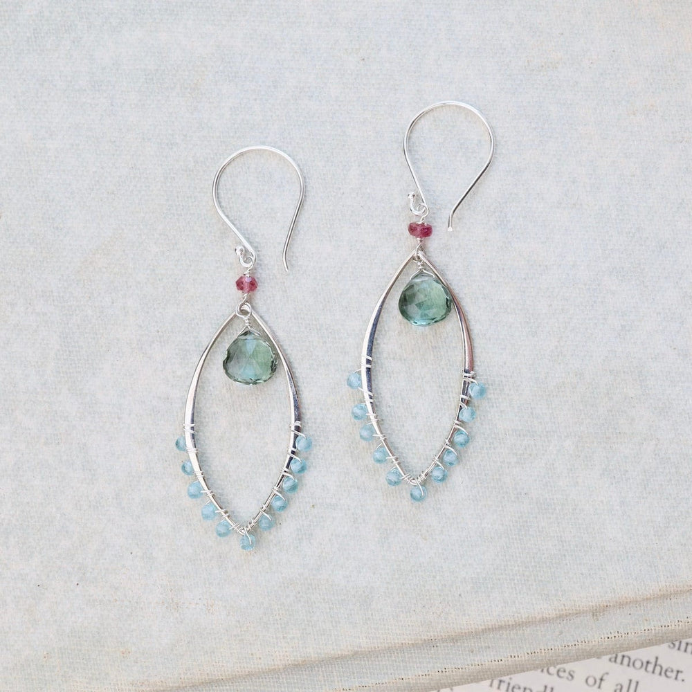 
                      
                        EAR Silver Marquise Link Earrings in Green Quartz
                      
                    