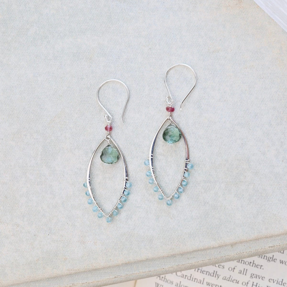 
                      
                        EAR Silver Marquise Link Earrings in Green Quartz
                      
                    