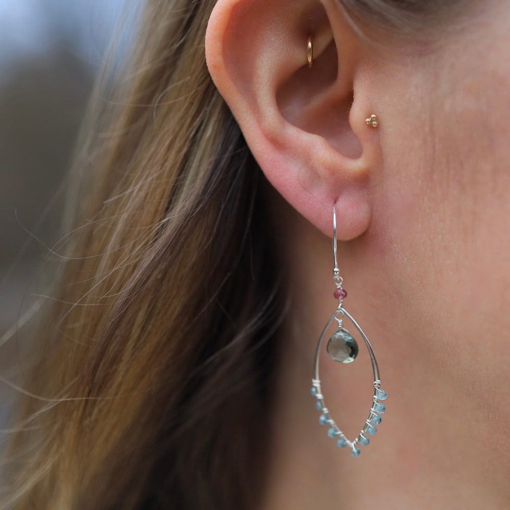 
                      
                        EAR Silver Marquise Link Earrings in Green Quartz
                      
                    