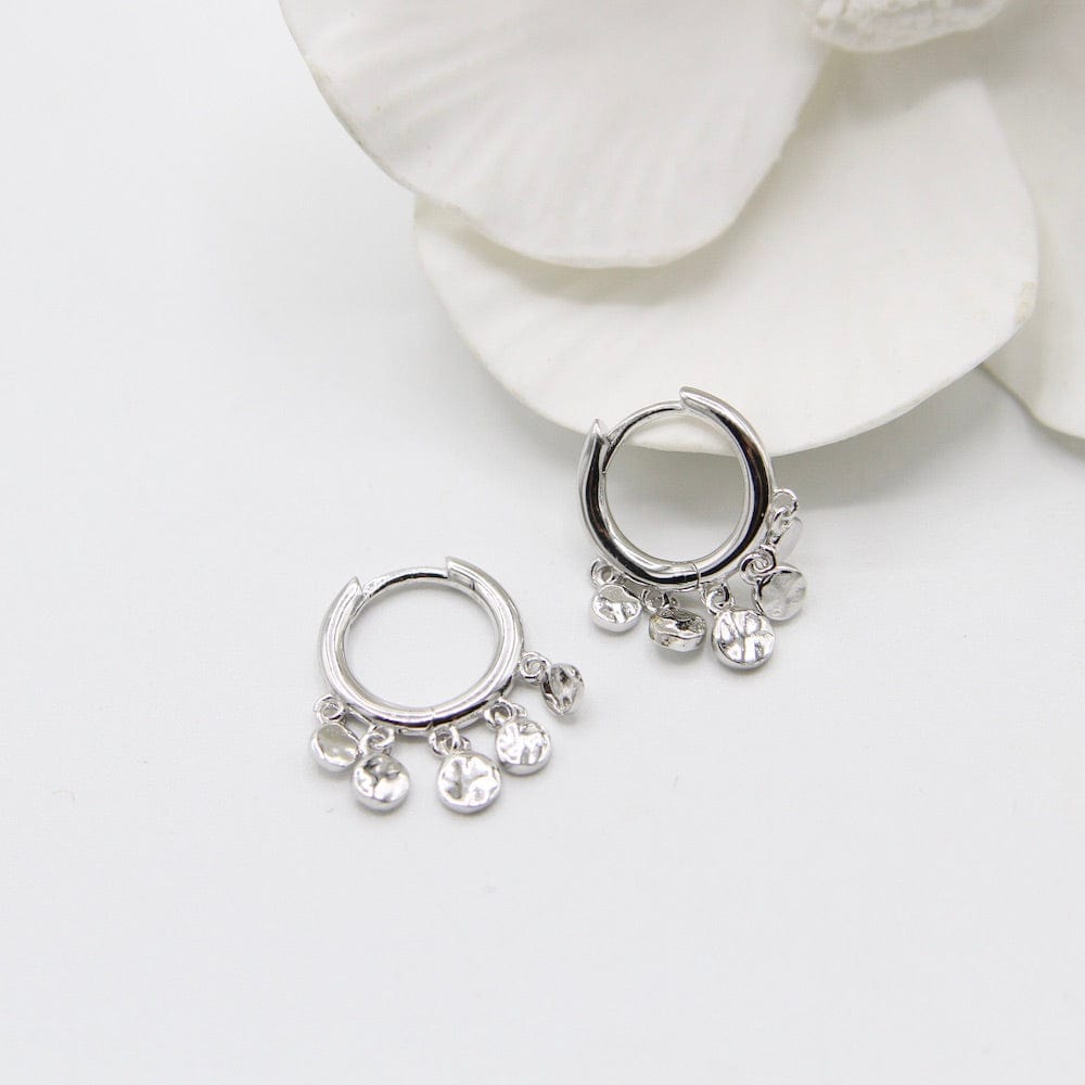 
                      
                        EAR Silver Mini Disc Huggie Hoops
                      
                    