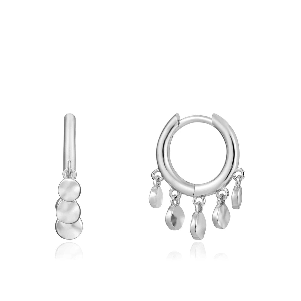 
                      
                        EAR Silver Mini Disc Huggie Hoops
                      
                    