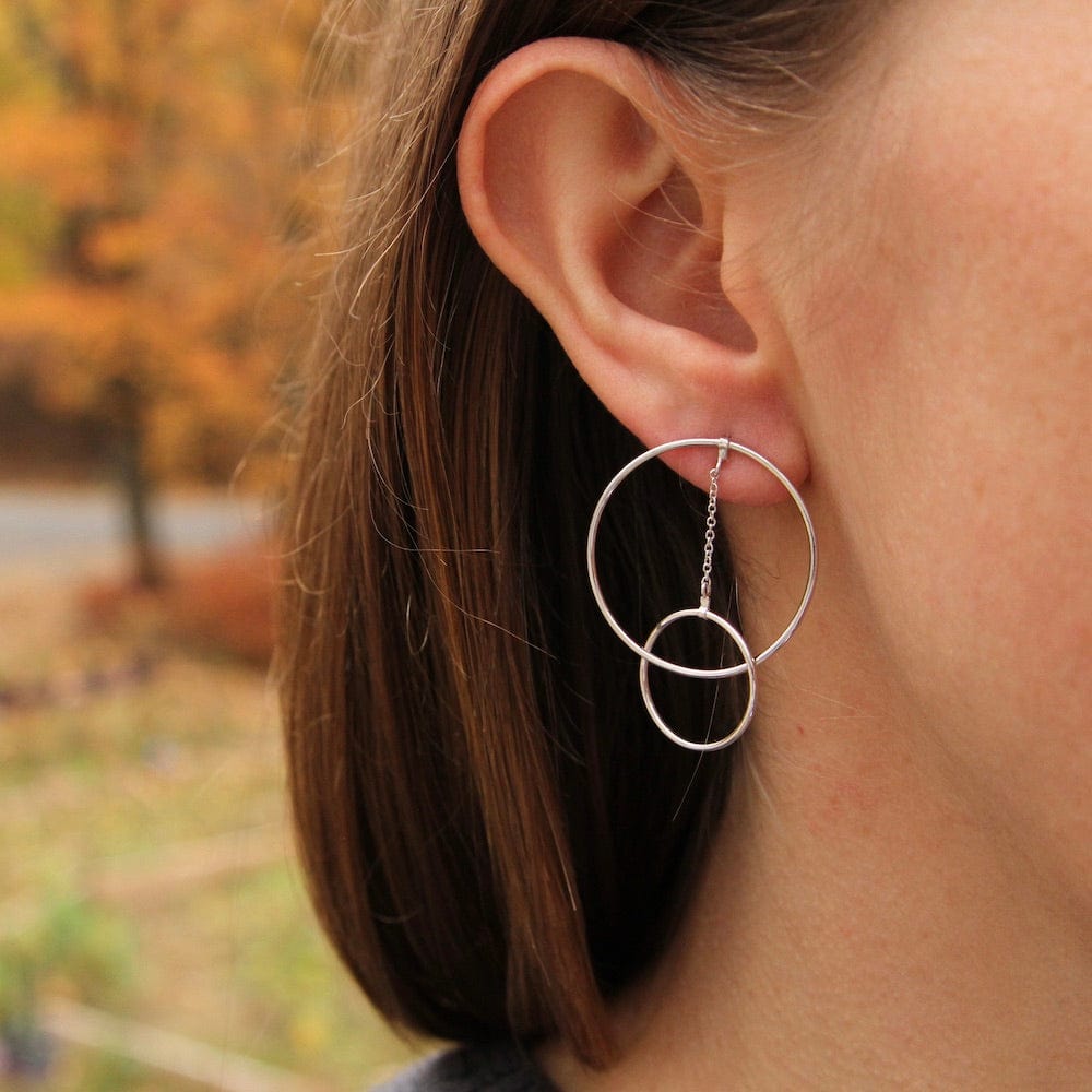 
                      
                        EAR Silver Modern Front Hoop Earrings
                      
                    