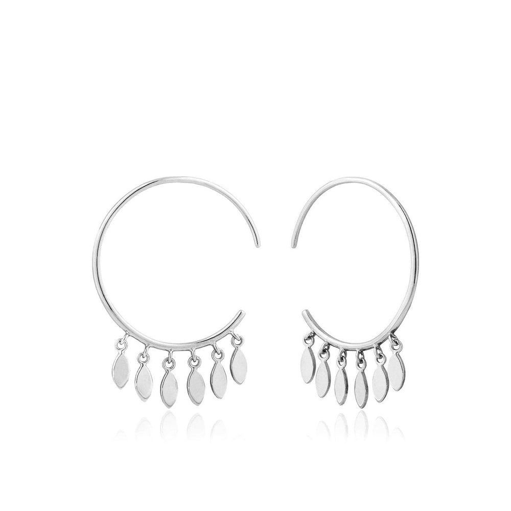 
                      
                        EAR Silver Multi-Drop Hoop Earrings
                      
                    