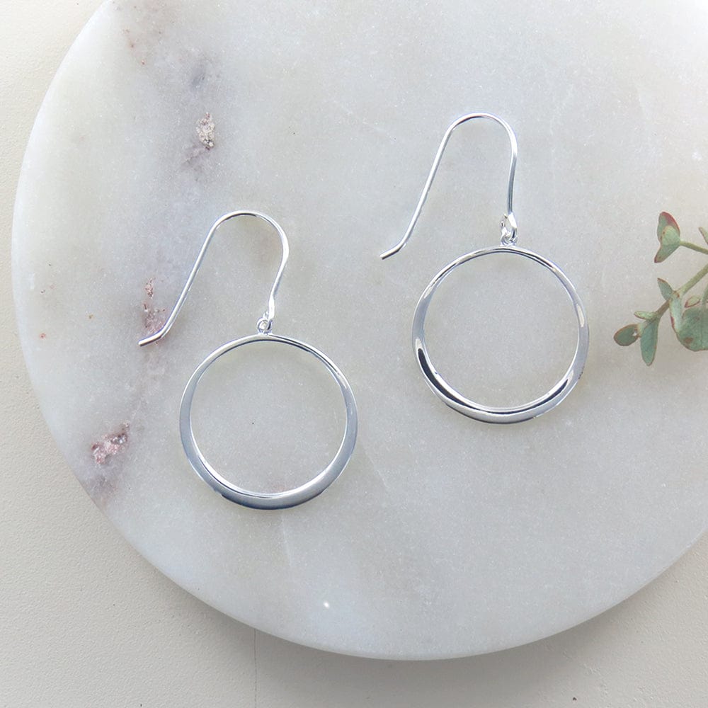 EAR SILVER OPEN CIRCLE EARRING