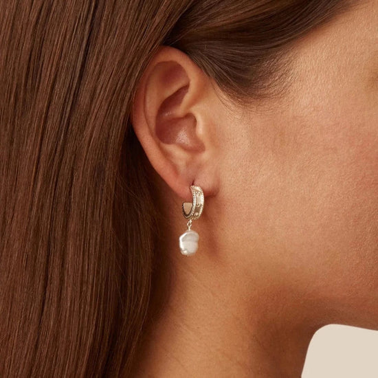 EAR Silver & Pearl Cressida Earrings