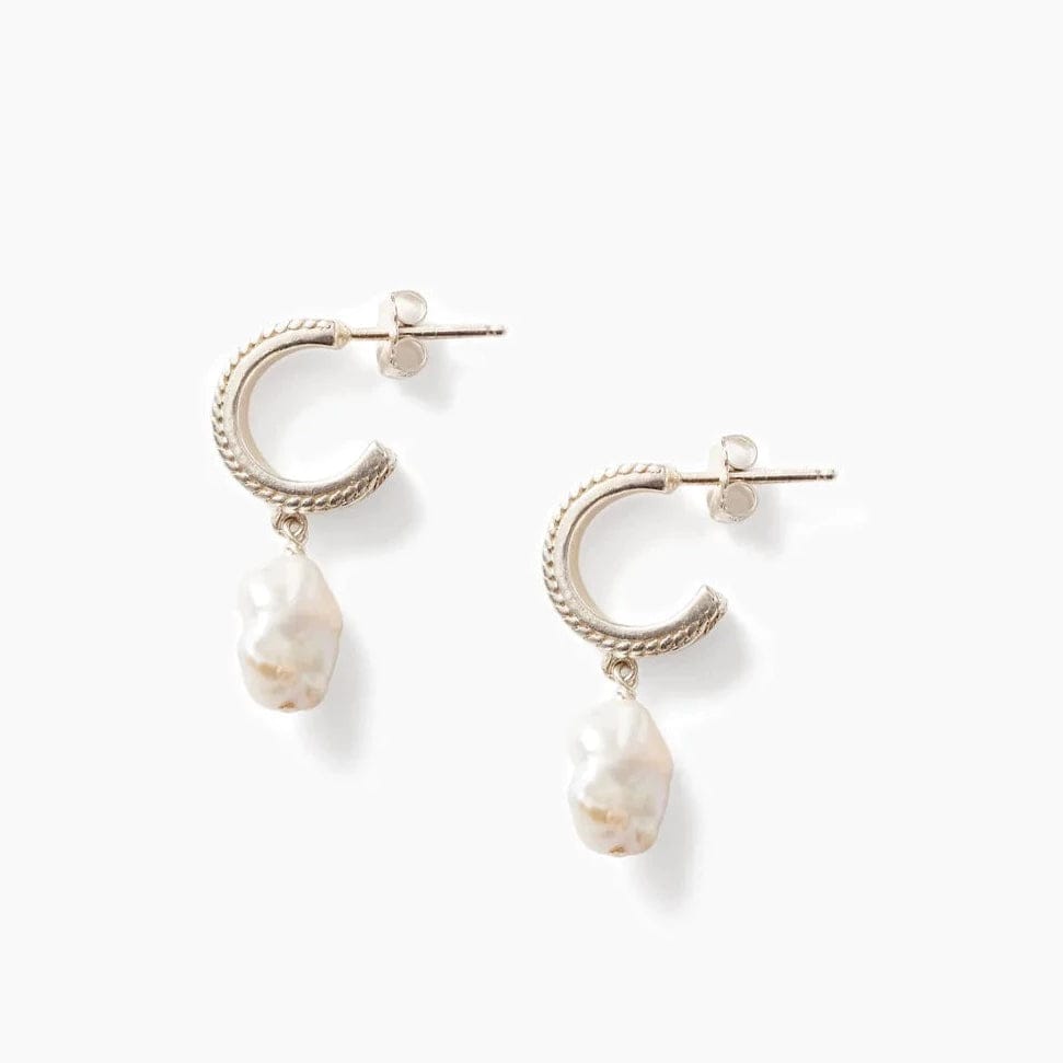 EAR Silver & Pearl Cressida Earrings