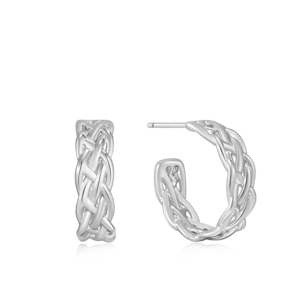 
                      
                        EAR Silver Rope Chunky Hoop Earrings
                      
                    