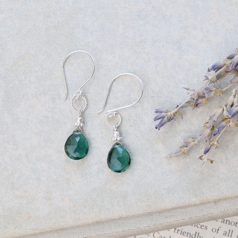 
                  
                    EAR Silver Rope Link Earrings in Green Quartz
                  
                