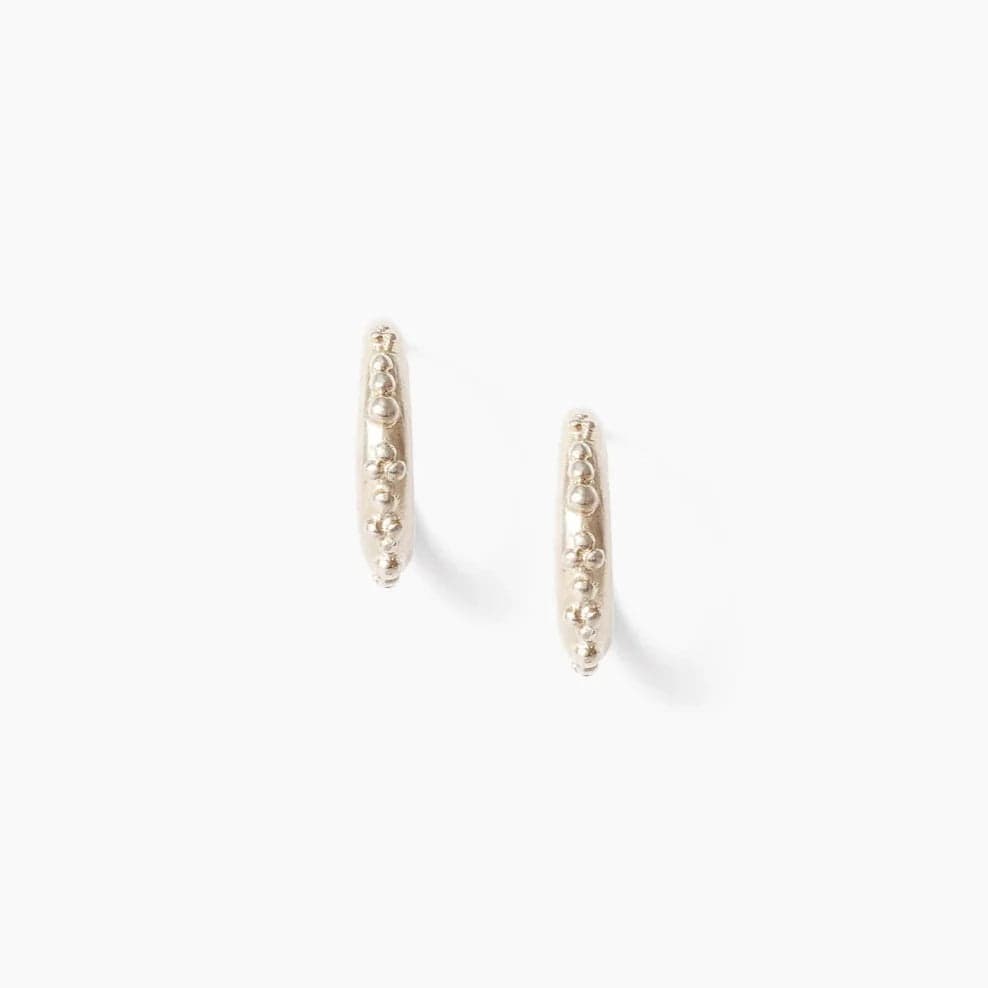 EAR Silver Sappho Hoops