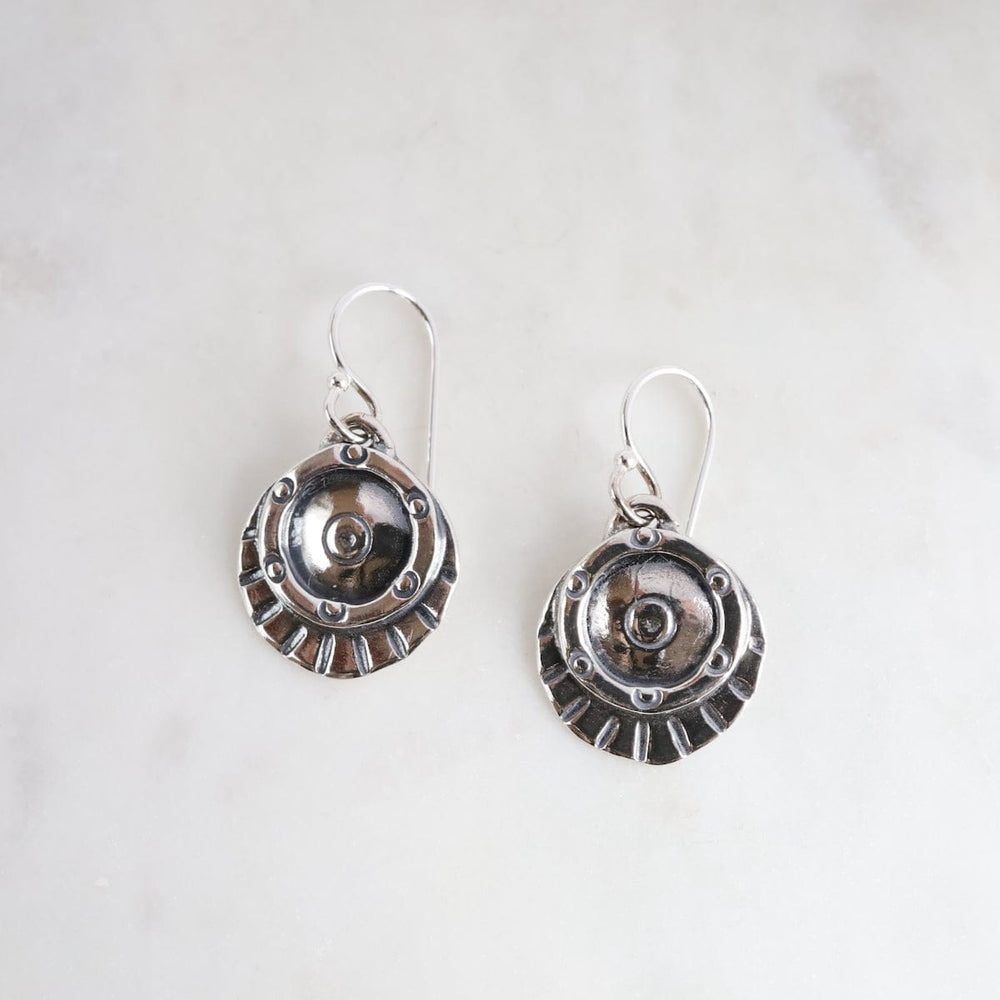 
                      
                        EAR Silver Shield Drop Earrings
                      
                    