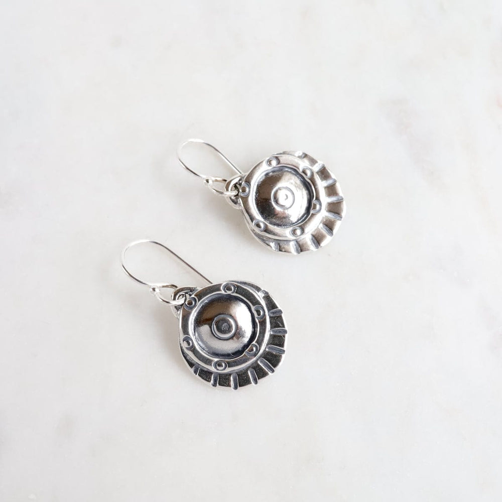 
                      
                        EAR Silver Shield Drop Earrings
                      
                    