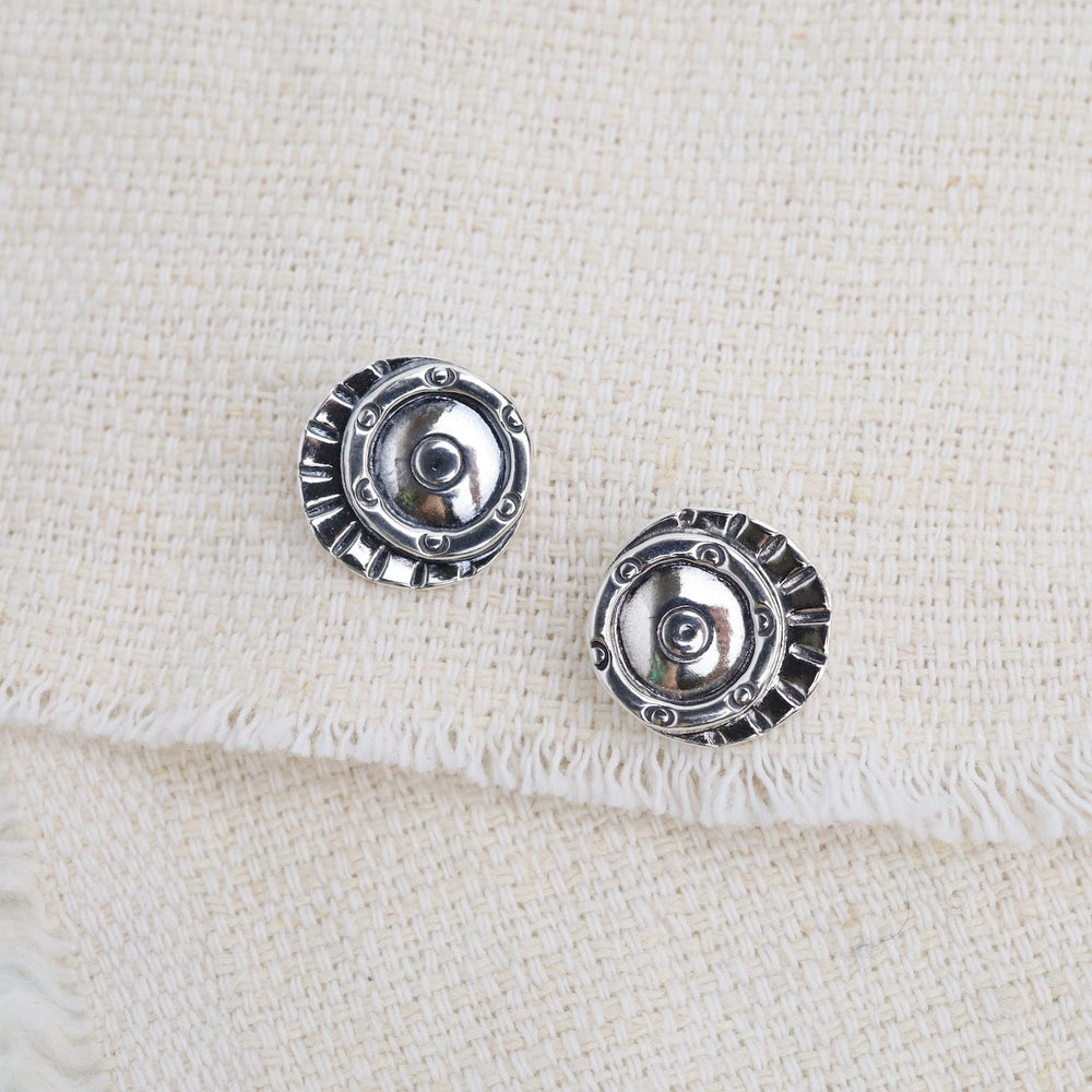 
                      
                        EAR Silver Shield Post Earrings
                      
                    