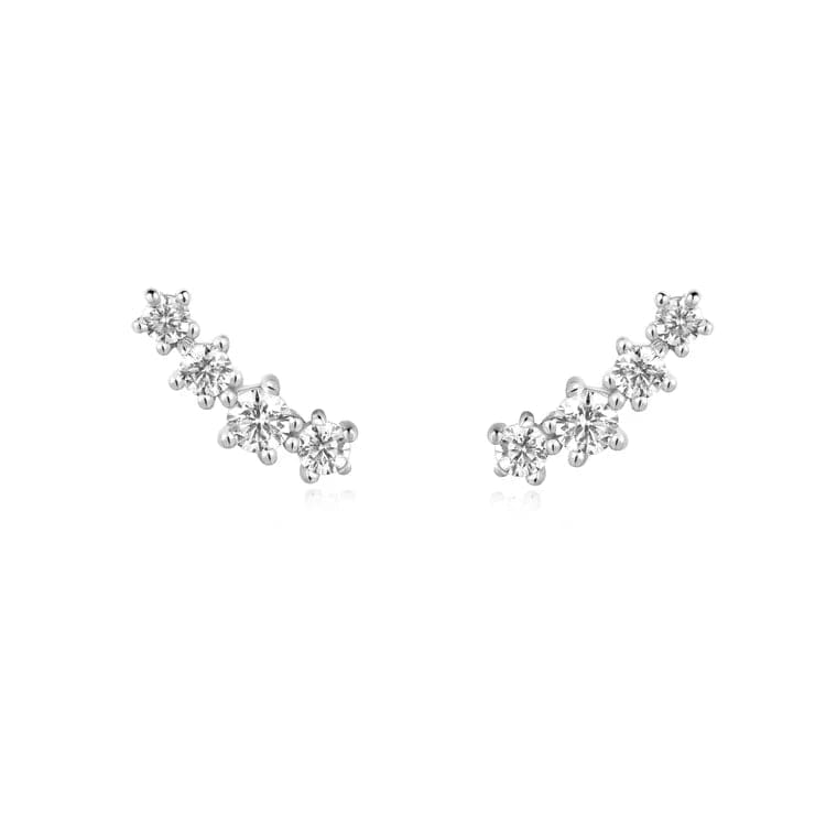 
                  
                    EAR Silver Sparkle Climber Studs
                  
                