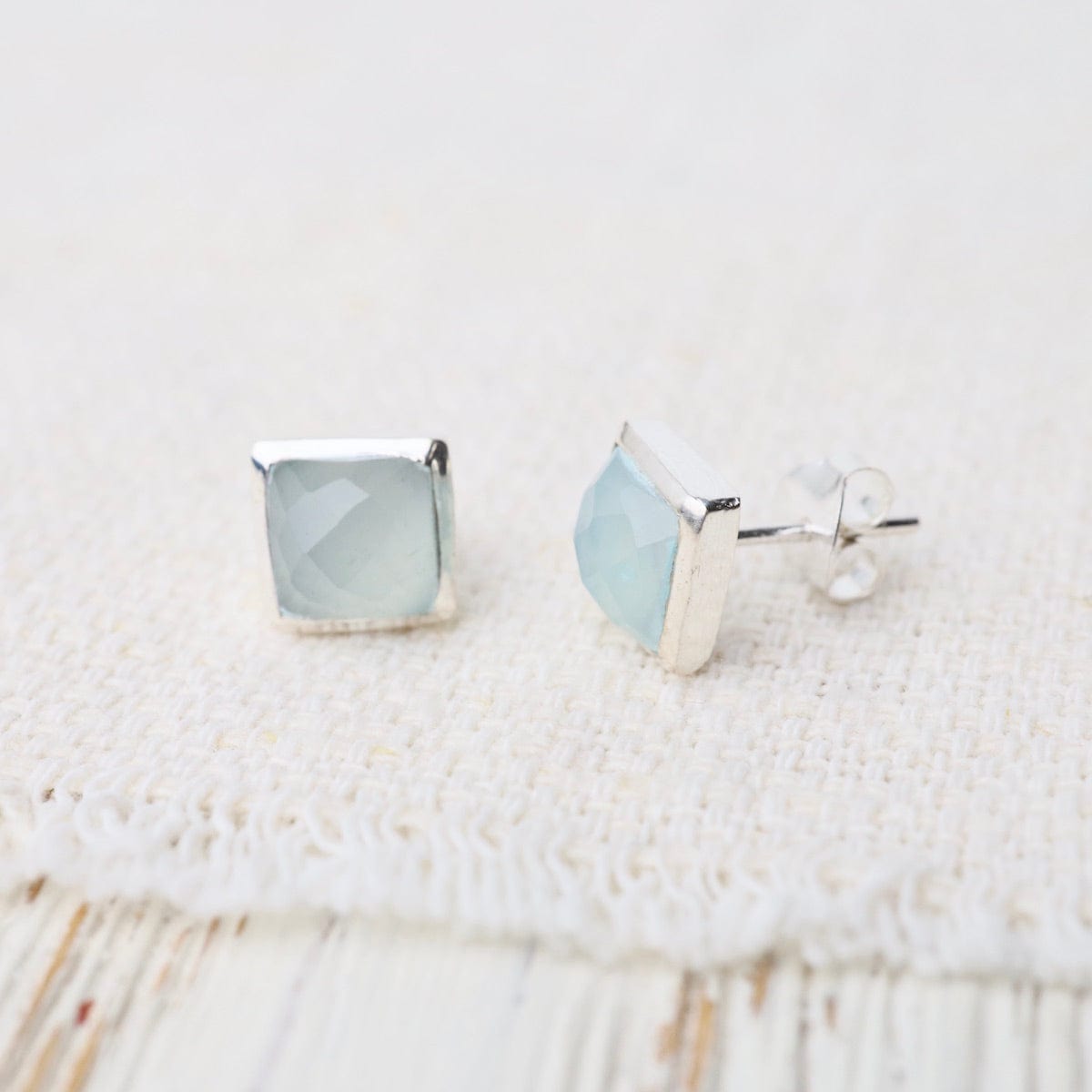 Aqua Blue Spinel Earrings - Chatham Inc.