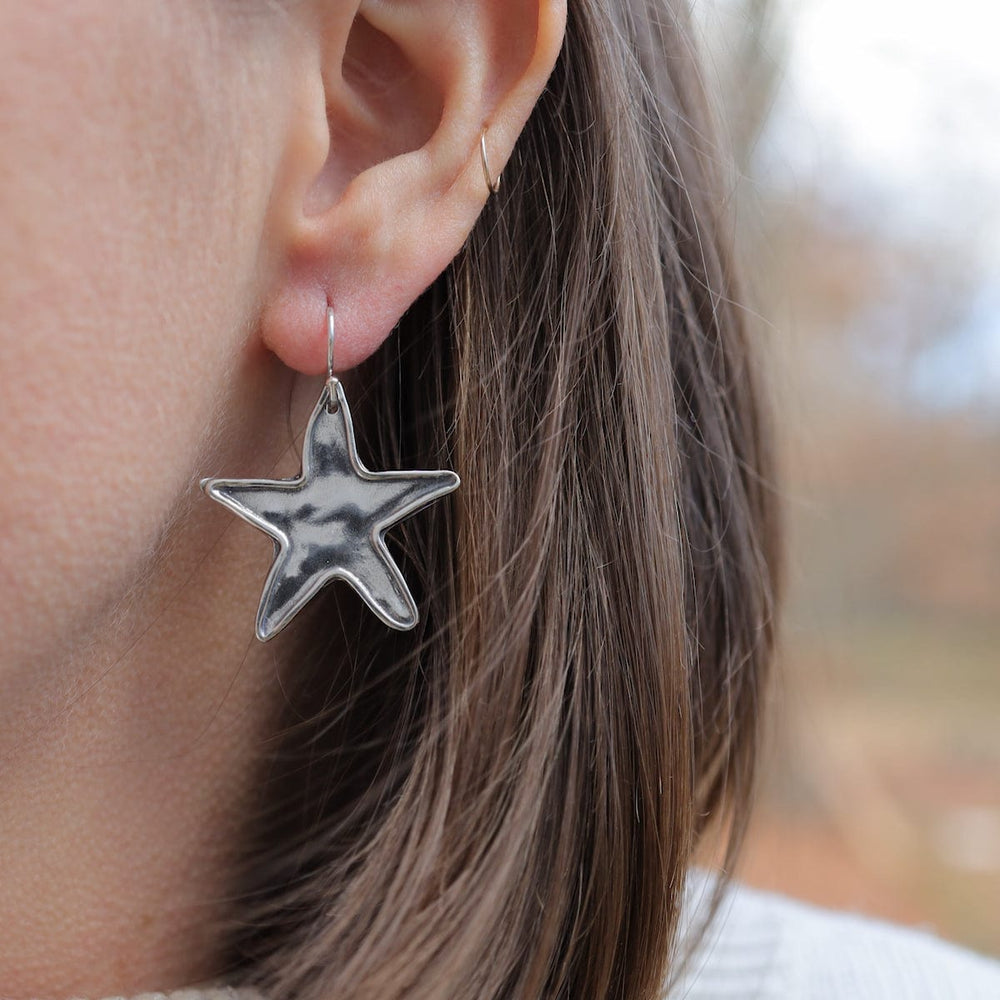 EAR Silver Star Earrings