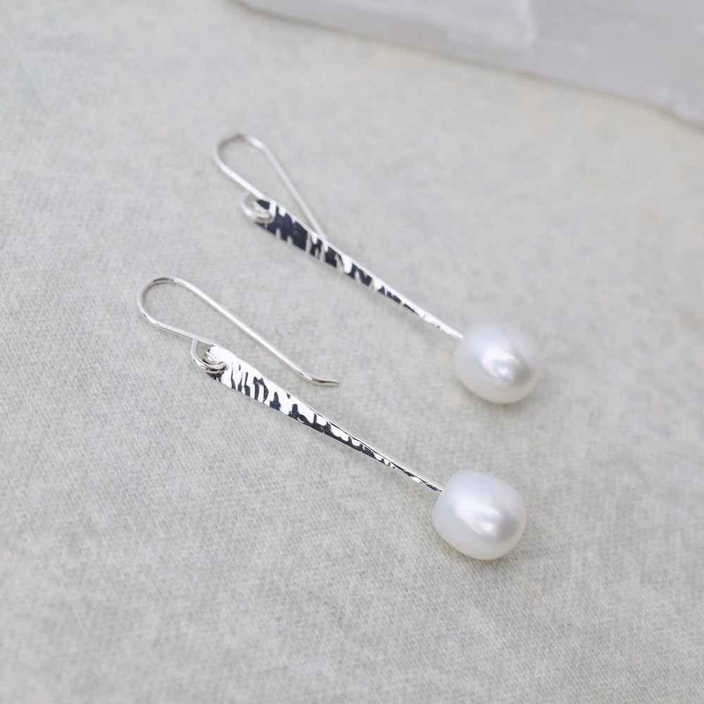 
                      
                        EAR Silver Stick Earrings with Pearl - Small
                      
                    