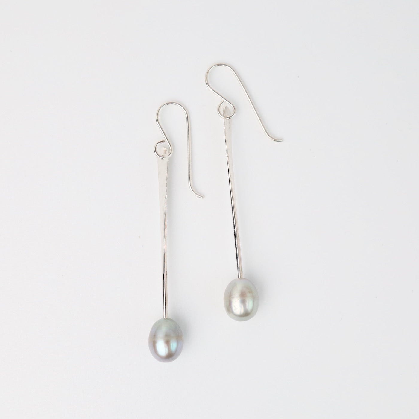 EAR Silver Stick with Pearl - Large