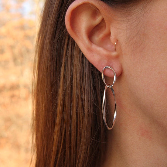 EAR Silver Swirl Nexus Earrings