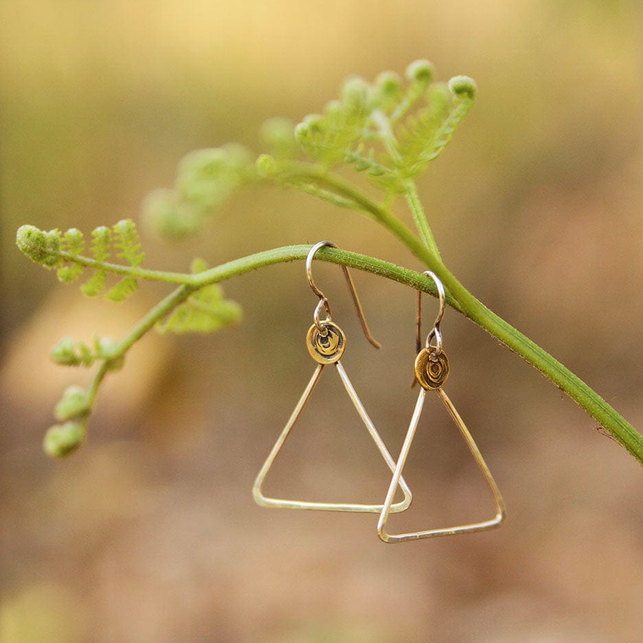 EAR Silver Triangle Earrings