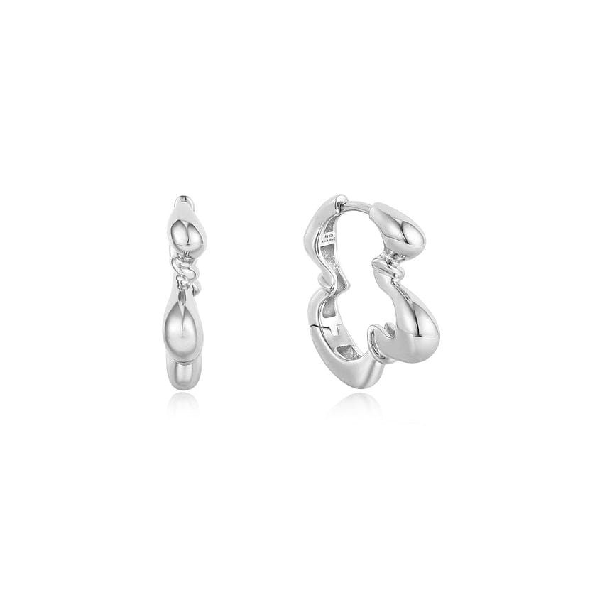 
                      
                        EAR Silver Twisted Wave Hoop Earrings
                      
                    