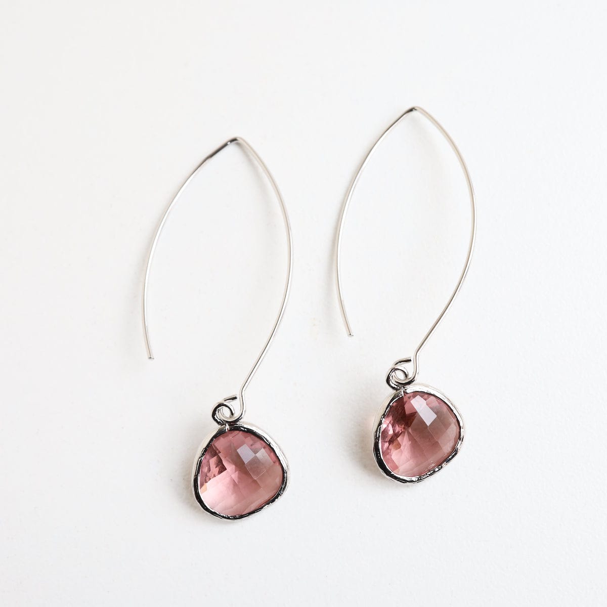 EAR Silver Wine Crystal Earring