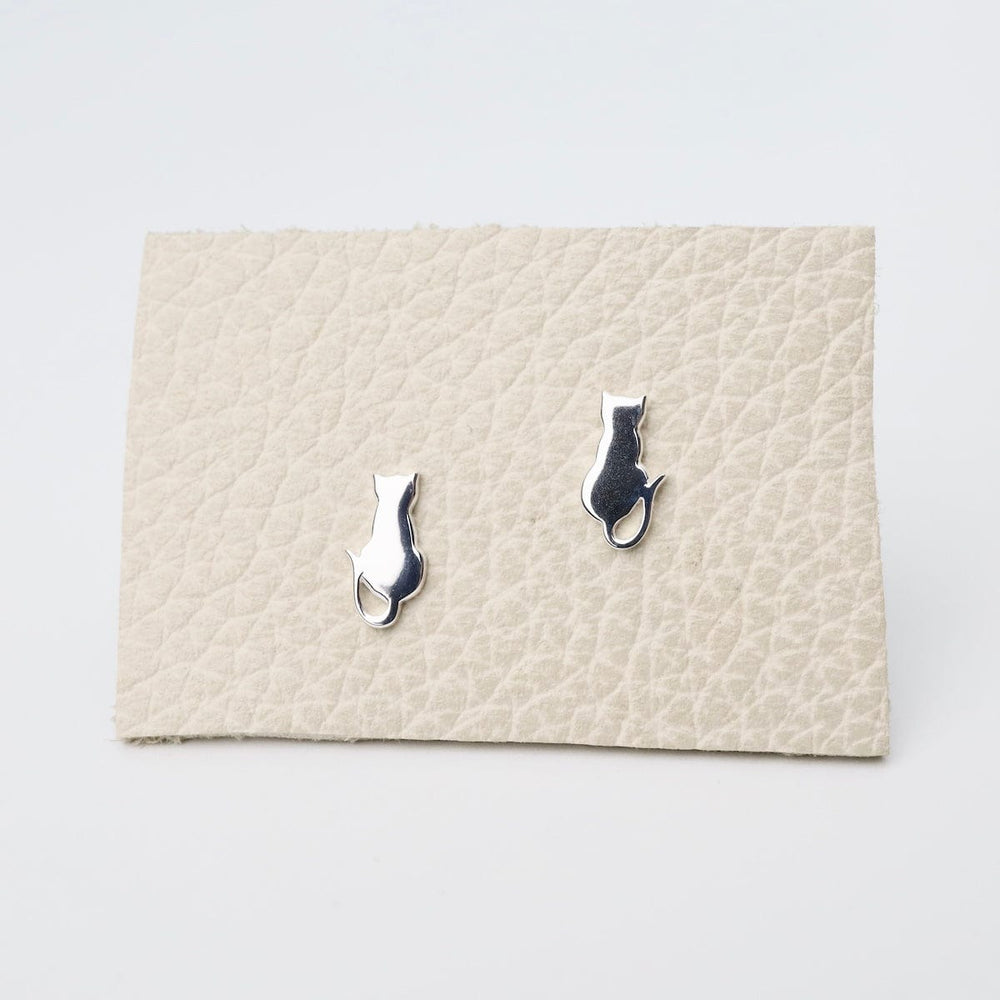 
                      
                        EAR Sitting Cat Stud Earrings in Polished Sterling Silver
                      
                    