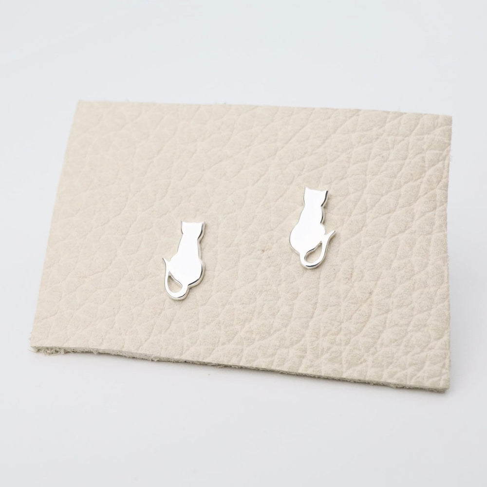 
                      
                        EAR Sitting Cat Stud Earrings in Polished Sterling Silver
                      
                    