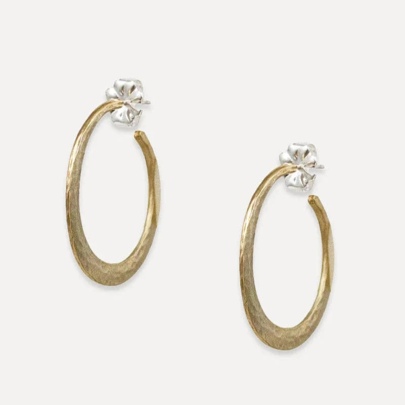 EAR Small Amaya Hammered Hoops