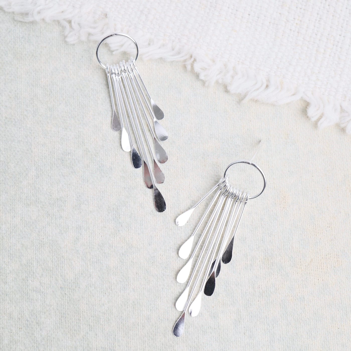 EAR Small Circle with 10 Sticks Earrings