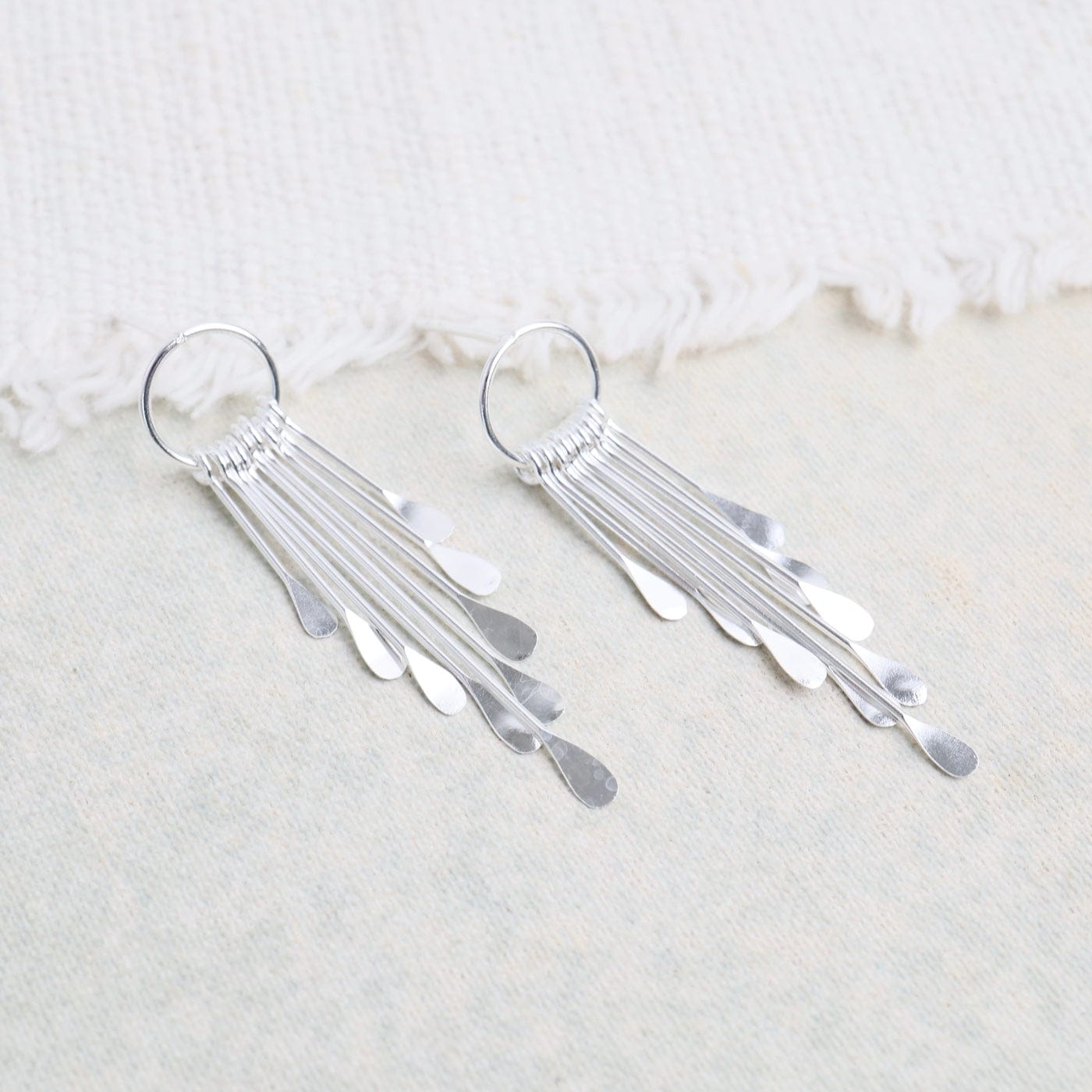 EAR Small Circle with 10 Sticks Earrings