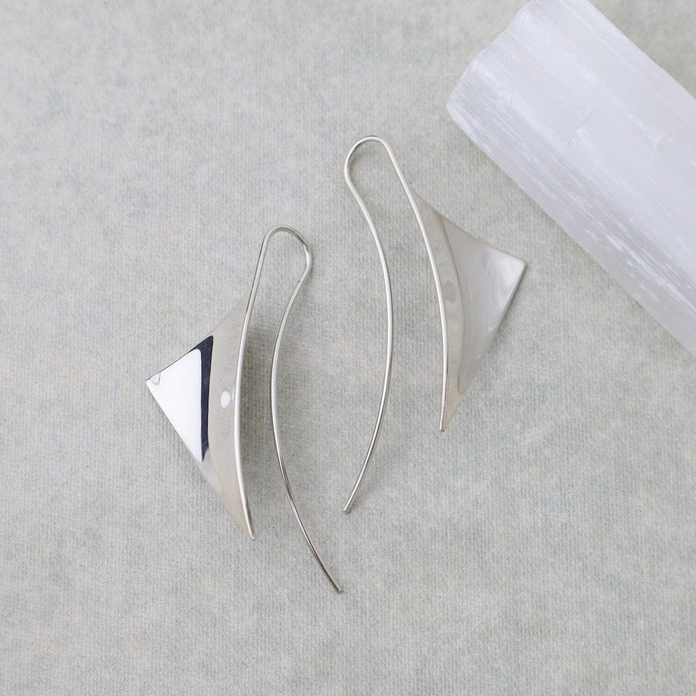 
                  
                    EAR Small Concave Triangle Banner Earrings
                  
                