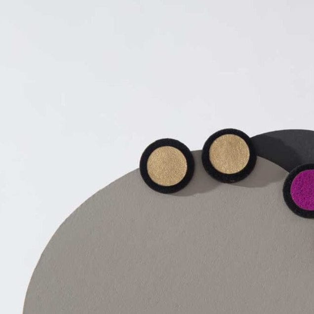 EAR Small Gold Rainbow Earrings