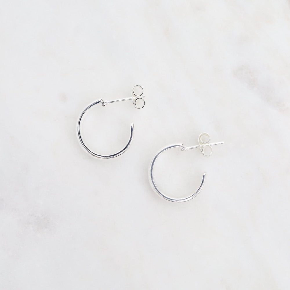 
                  
                    EAR Small Hoops on Post - Sterling Silver
                  
                