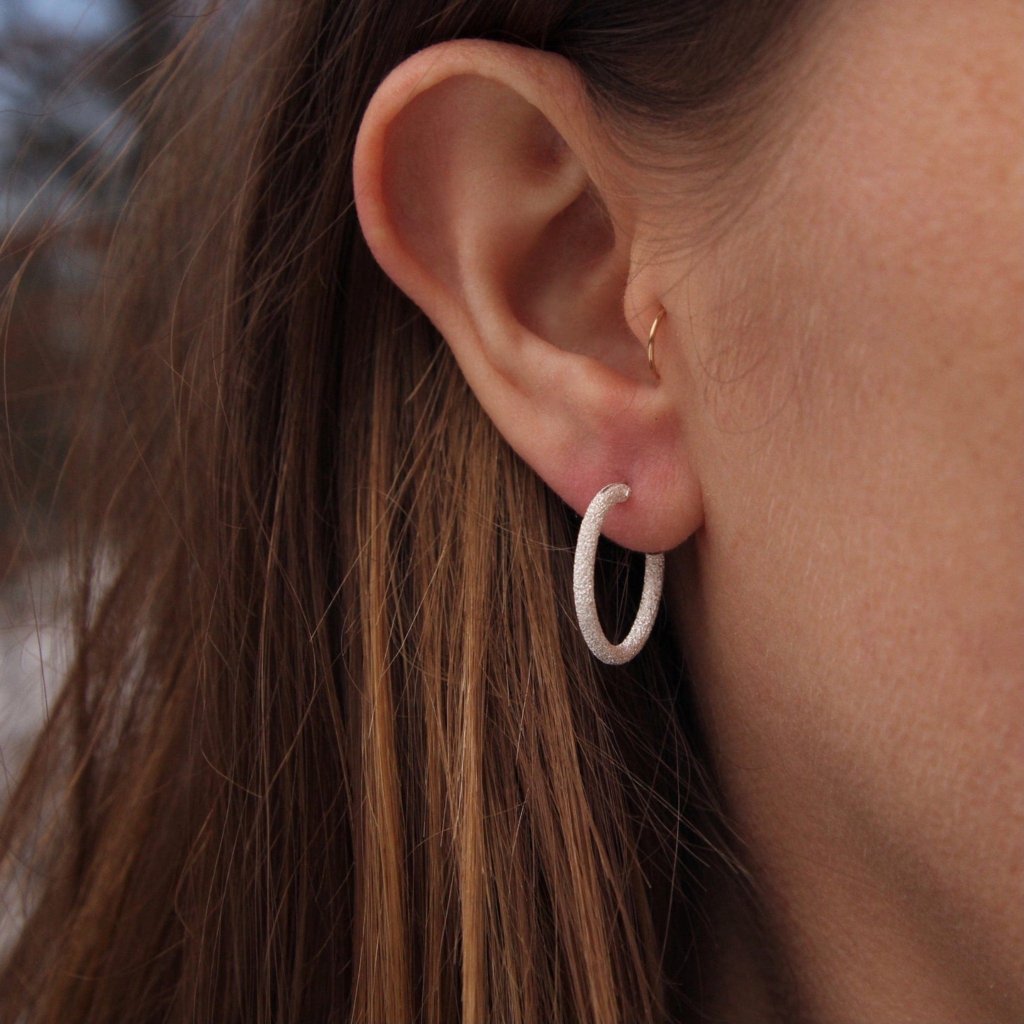 EAR Small Pixi Dusted Hoop