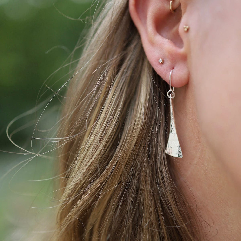 
                      
                        EAR Small Silver Fan Tail Drop Earrings
                      
                    