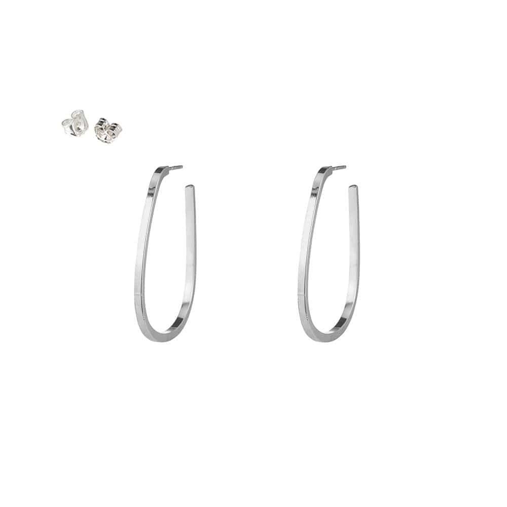 EAR Small Silver Orion Hoop Earrings