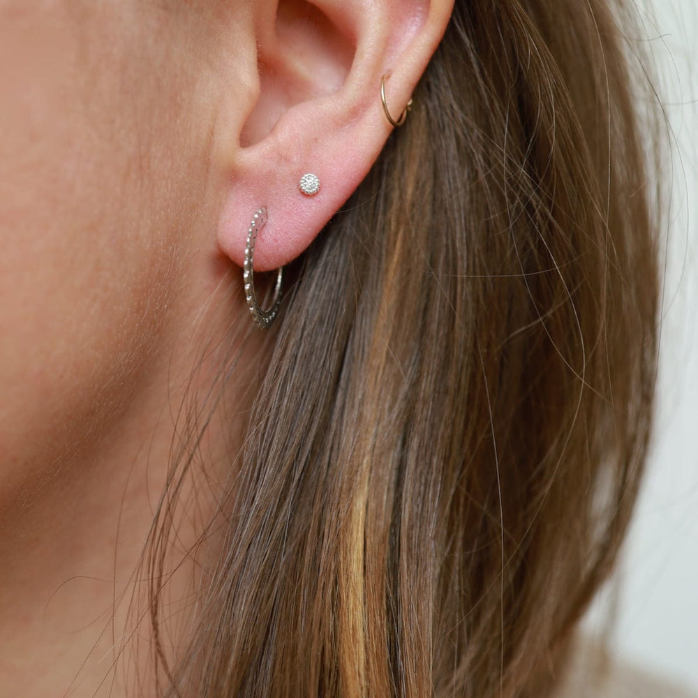 
                  
                    EAR Small Sterling Silver Dot Hoop
                  
                