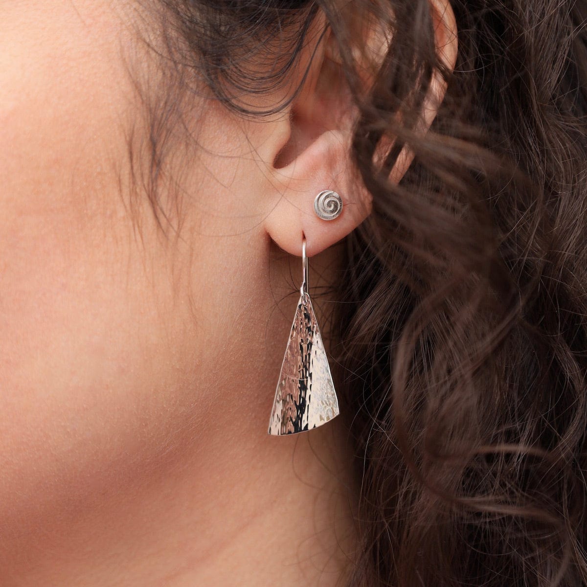 Silver Coin Dangle Earrings: on trend yet boldly unique!