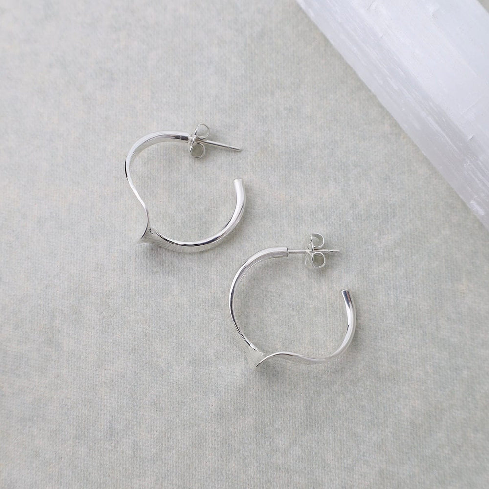 
                      
                        EAR Small Twist Silver Hoop Earrings
                      
                    