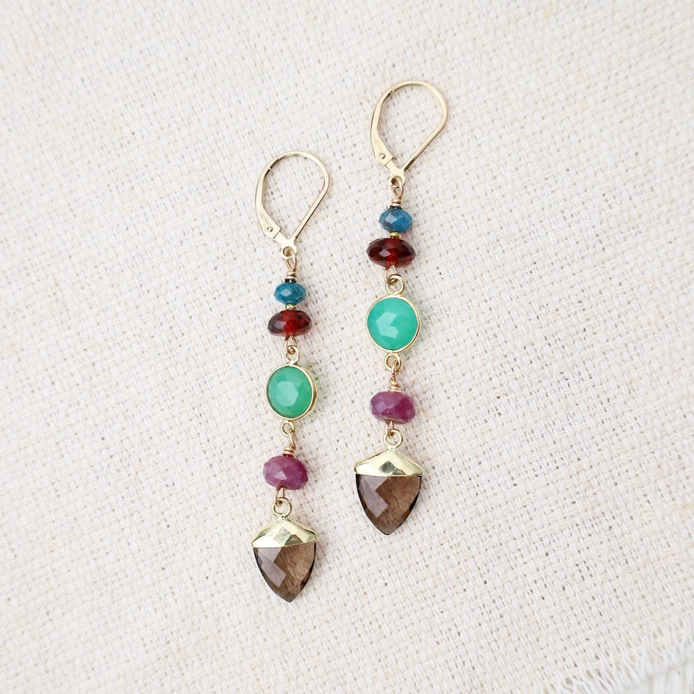 
                      
                        EAR Smokey Topaz Point Drop Earrings
                      
                    