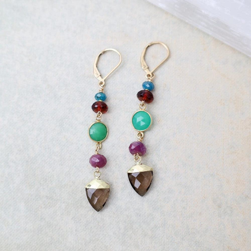 
                      
                        EAR Smokey Topaz Point Drop Earrings
                      
                    