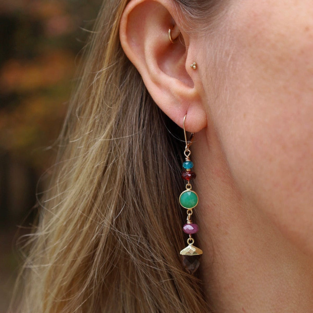 
                      
                        EAR Smokey Topaz Point Drop Earrings
                      
                    