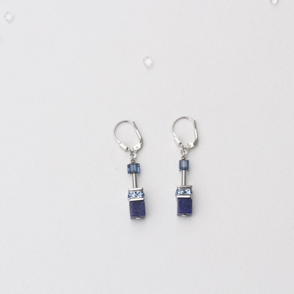 
                      
                        EAR SODALITE GEO CUBE EARRING
                      
                    