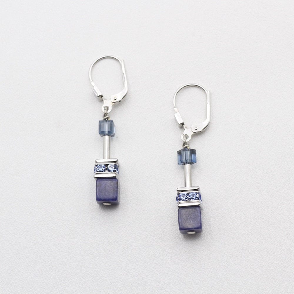 
                      
                        EAR SODALITE GEO CUBE EARRING
                      
                    