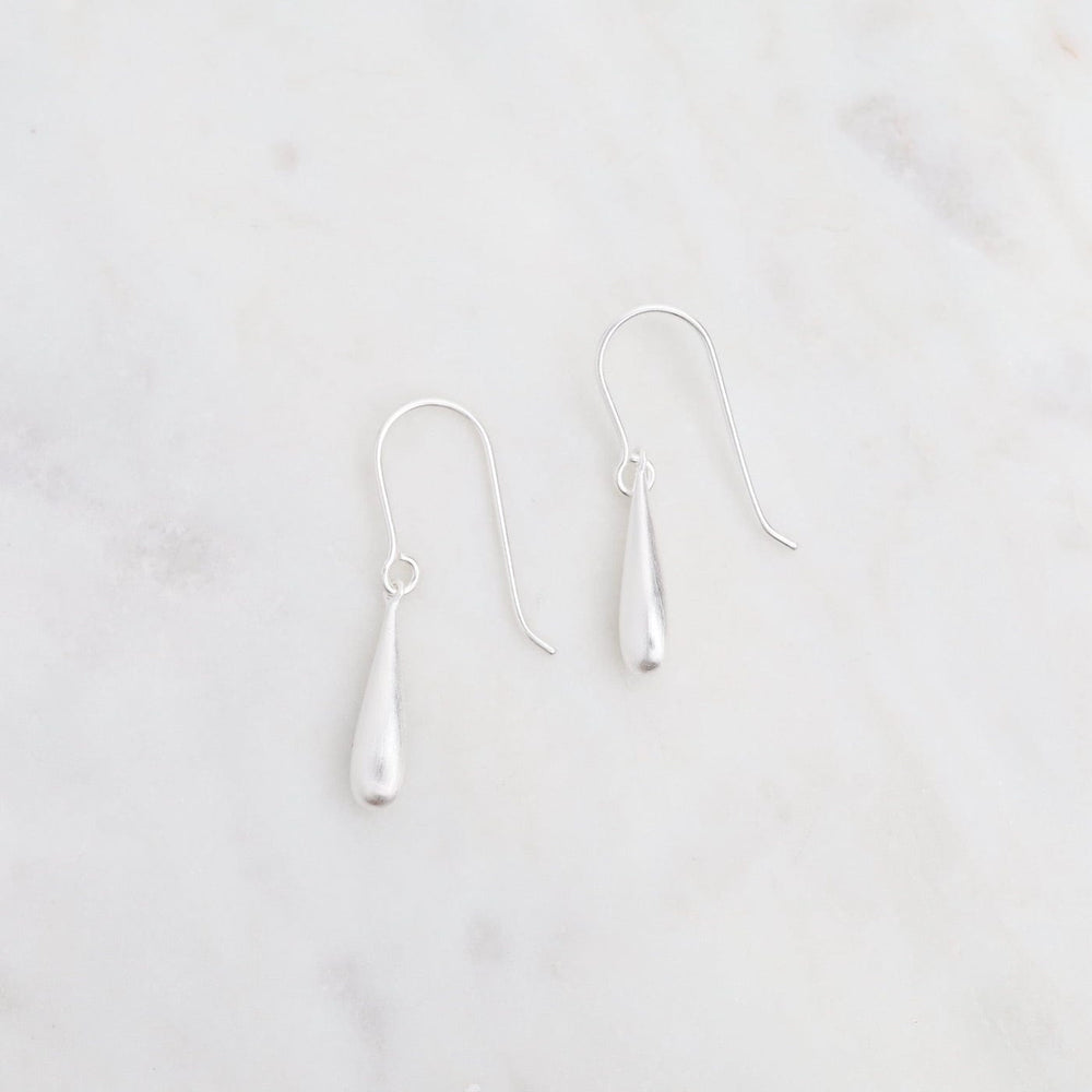 
                      
                        EAR Solid Long Droplette Earrings - Brushed Sterling Silver
                      
                    